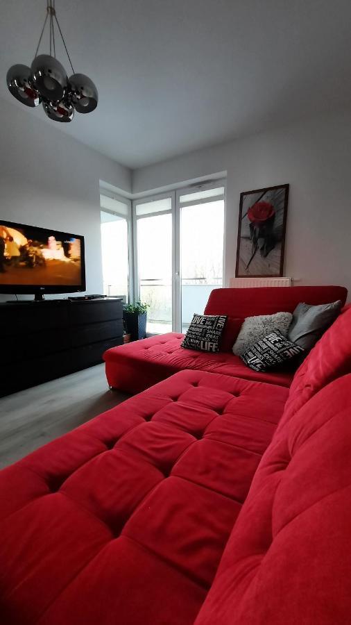 Apartament Widok Z Tarasami Ostróda Exteriör bild